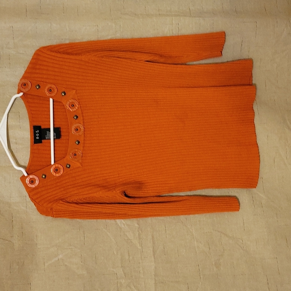 R.Q.T. Orange Blouse